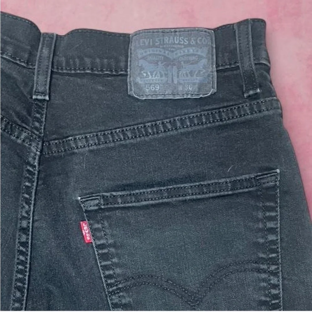 Classic High-Rise Black Denim Shorts